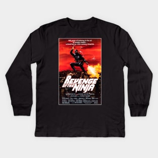 Revenge of the Ninja (Cannon, 1983) Kids Long Sleeve T-Shirt